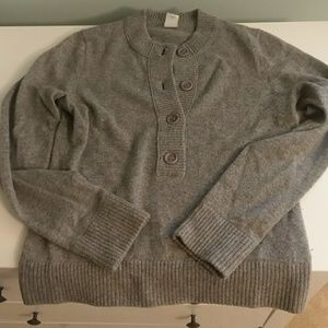 Grey JCrew cashmere sweater